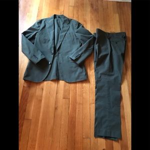 J. Crew Army Green Ludlow Suit 36R